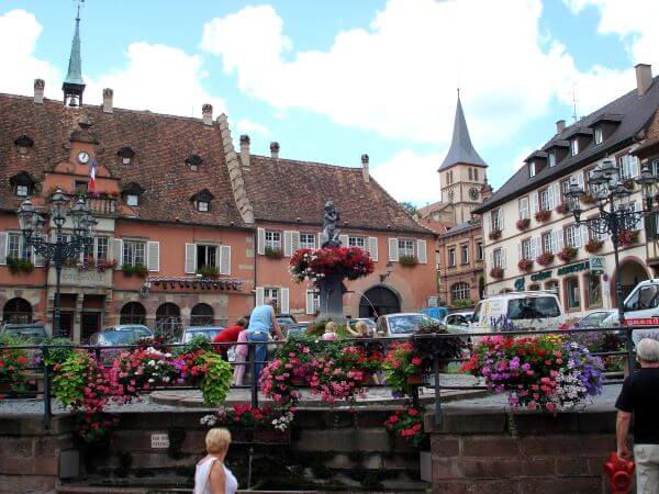 Photo prise du centre vill de Barr
