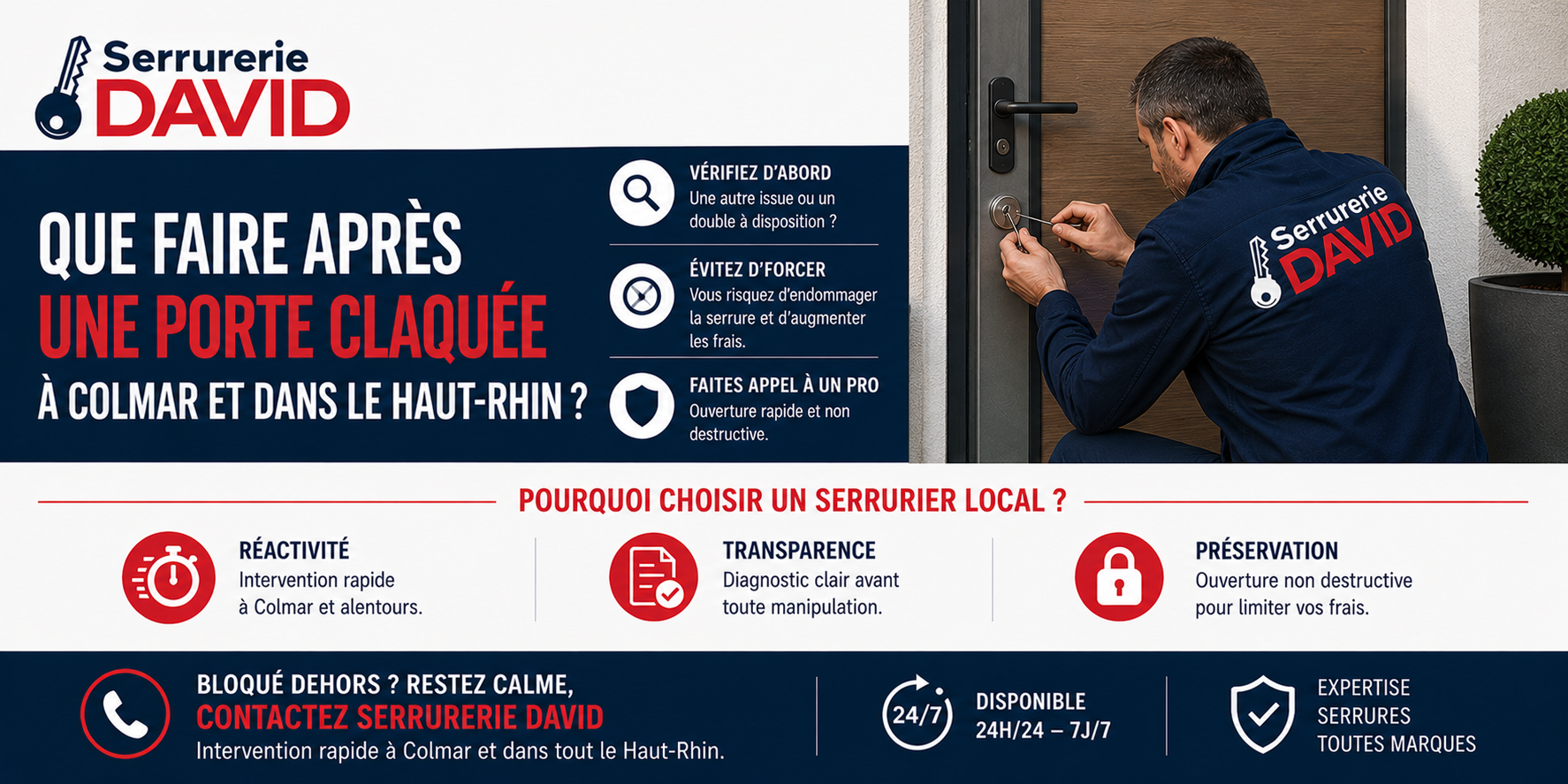 Que faire après une porte claquée à Colmar et dans le Haut-Rhin ?