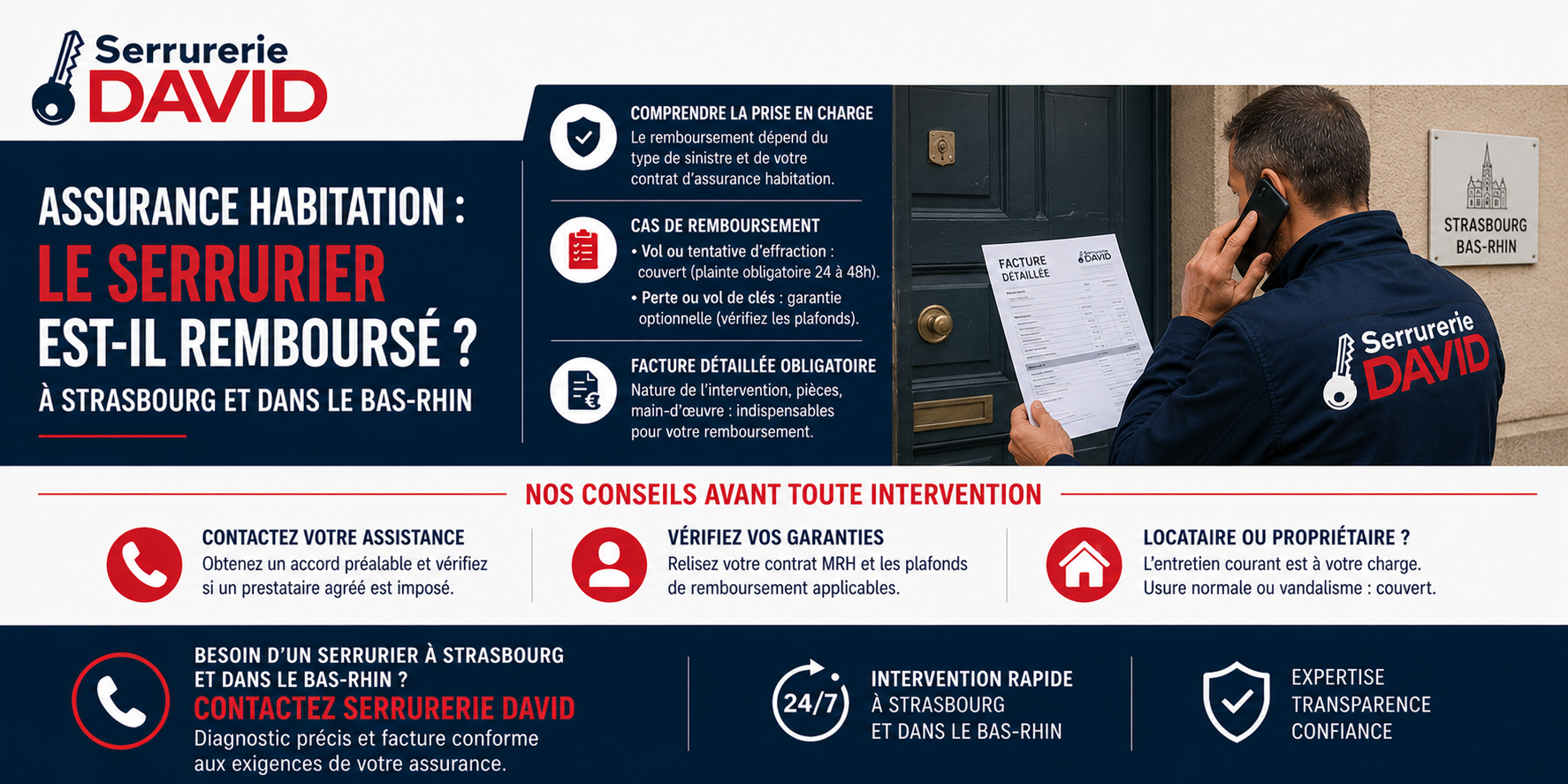 Assurance habitation : le serrurier est-il remboursé à Strasbourg et dans le Bas-Rhin ?