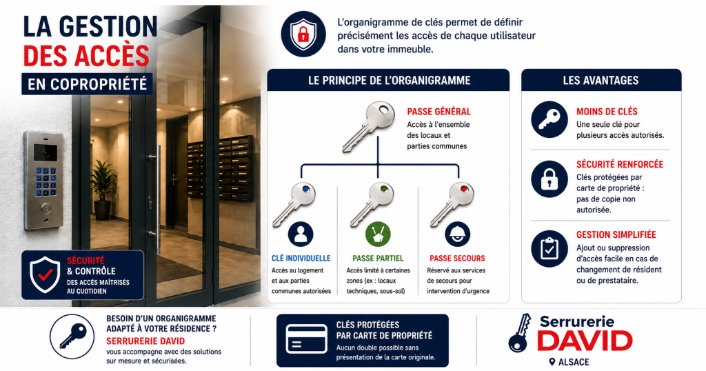 Comment fonctionne un organigramme de clés pour une copropriété en Alsace et à Strasbourg ?